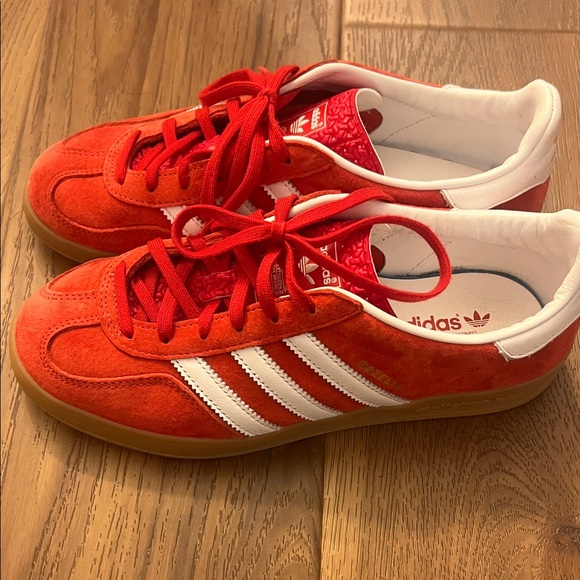 Adidas Gazelle Bold Red and White Sneakers - Picture 5 of 6